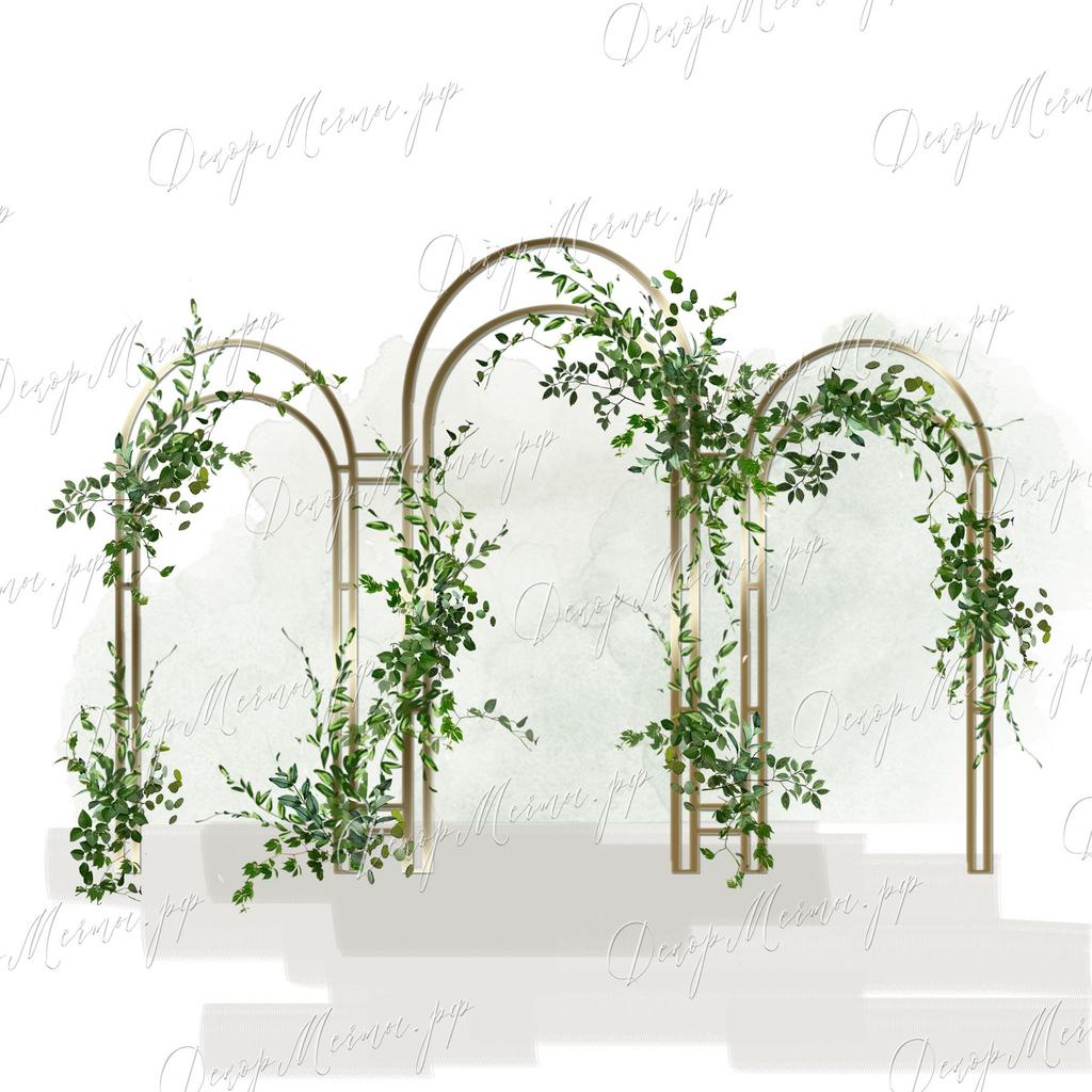 АРКА ВИЗАНТИЯ белый и зелень