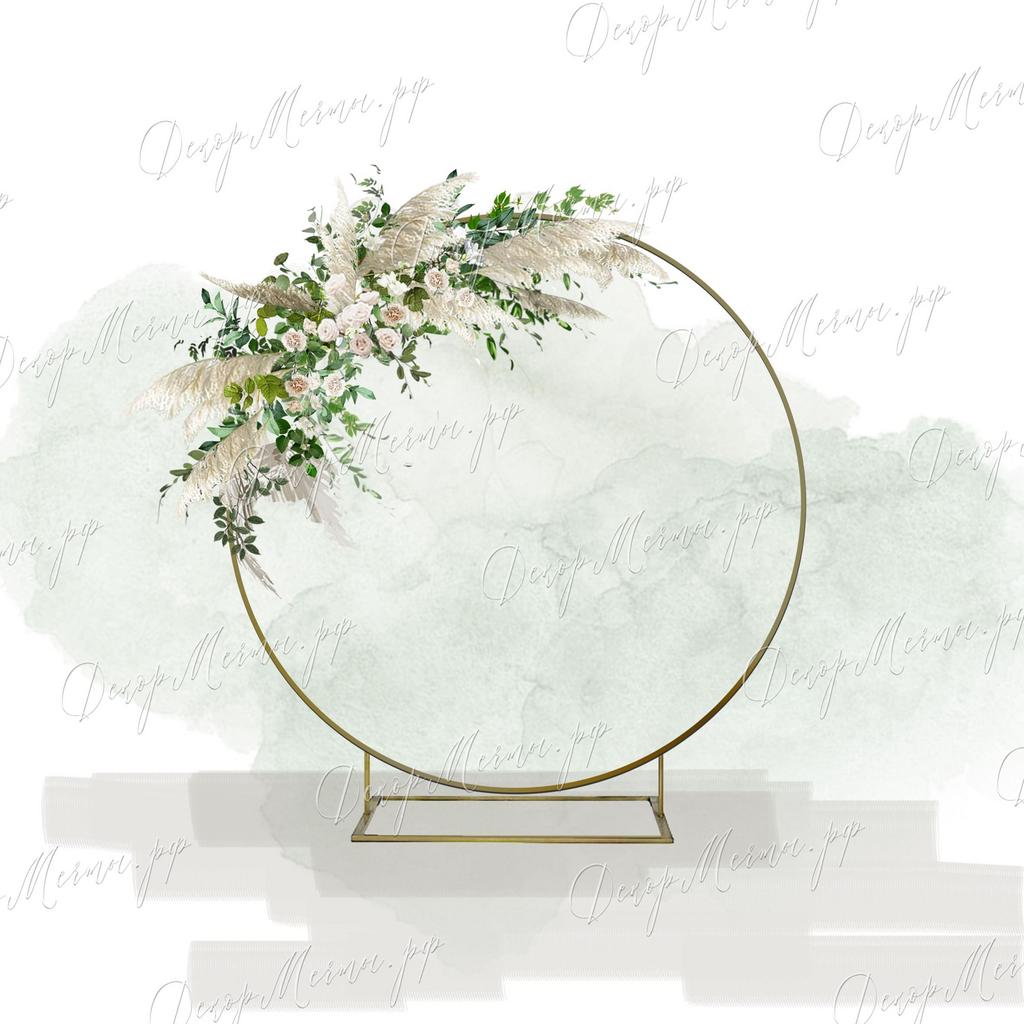 КОЛЬЦО и одна композиция бохо с зеленью