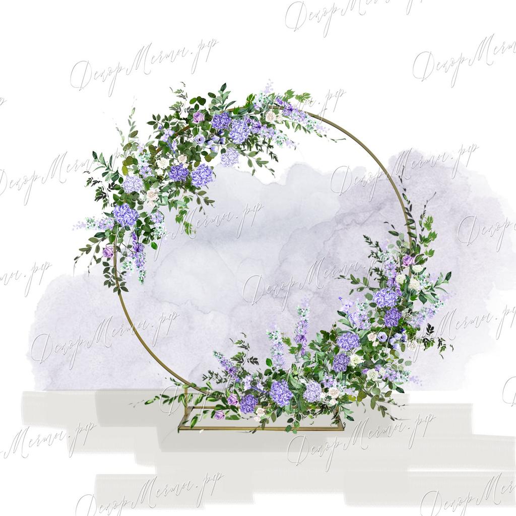 АРКА КОЛЬЦО и 2 композиции лаванда