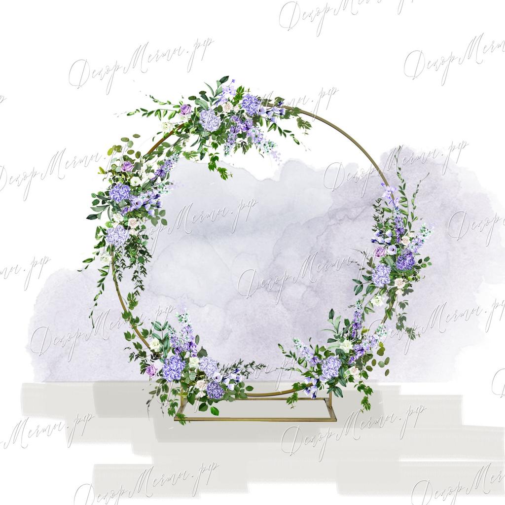 АРКА КОЛЬЦО и 5 композиций лаванда