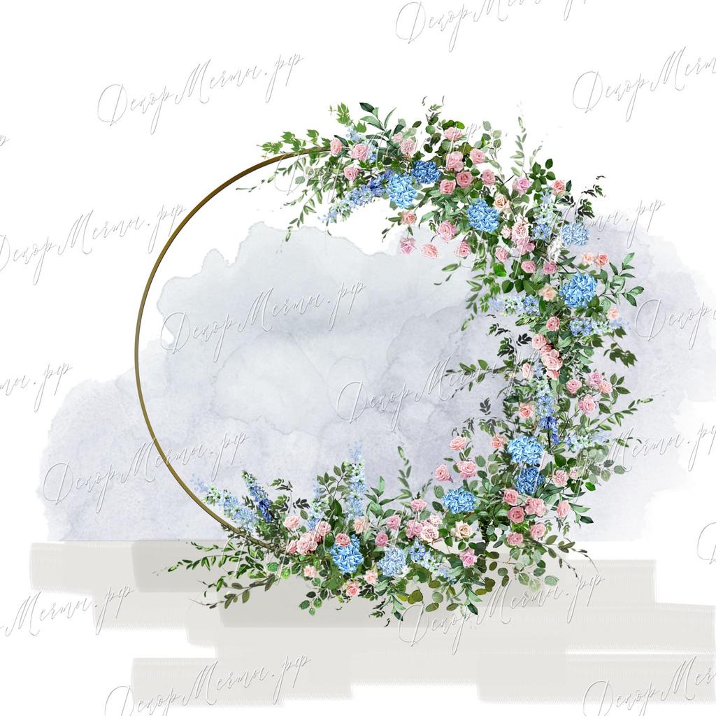 АРКА КОЛЬЦО и большая композиция акварель