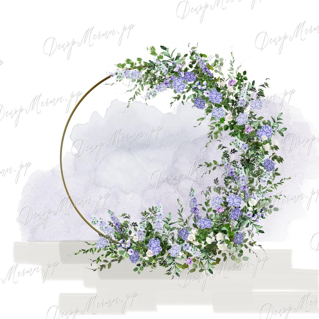 АРКА КОЛЬЦО и большая композиция лаванда