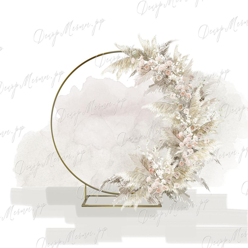 АРКА КОЛЬЦО и большая композиция бохо