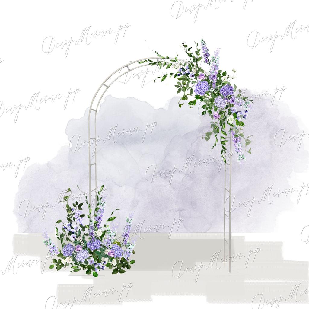 АРКА ОВАЛЬНАЯ №1 лаванда