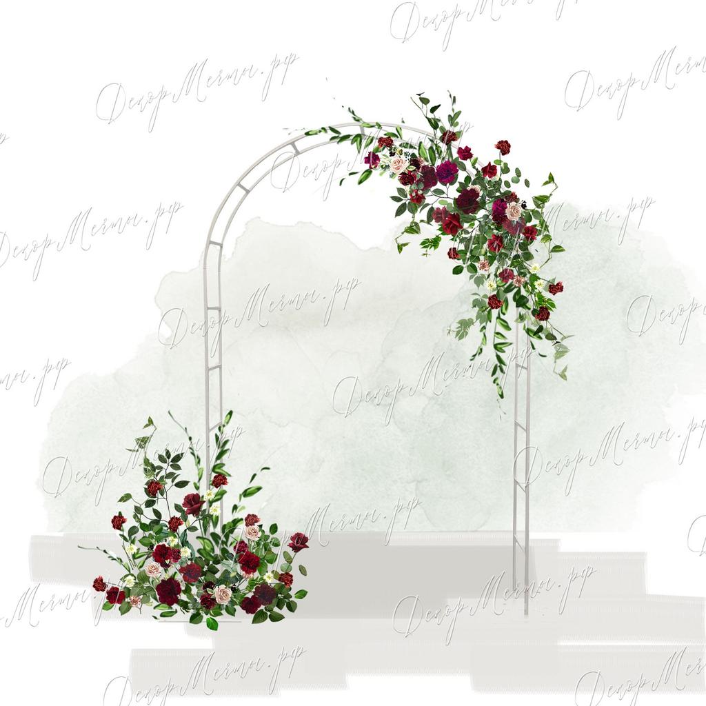 АРКА ОВАЛЬНАЯ №1 бордо