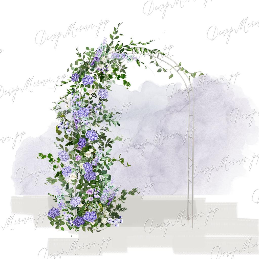 АРКА ОВАЛЬНАЯ №2 лаванда