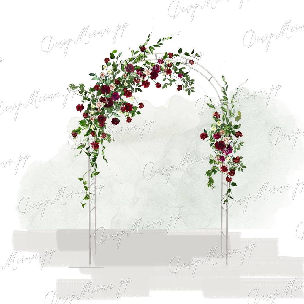 АРКА ОВАЛЬНАЯ №3 бордо