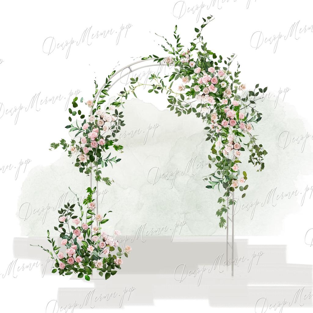 АРКА ОВАЛЬНАЯ №4 розовая