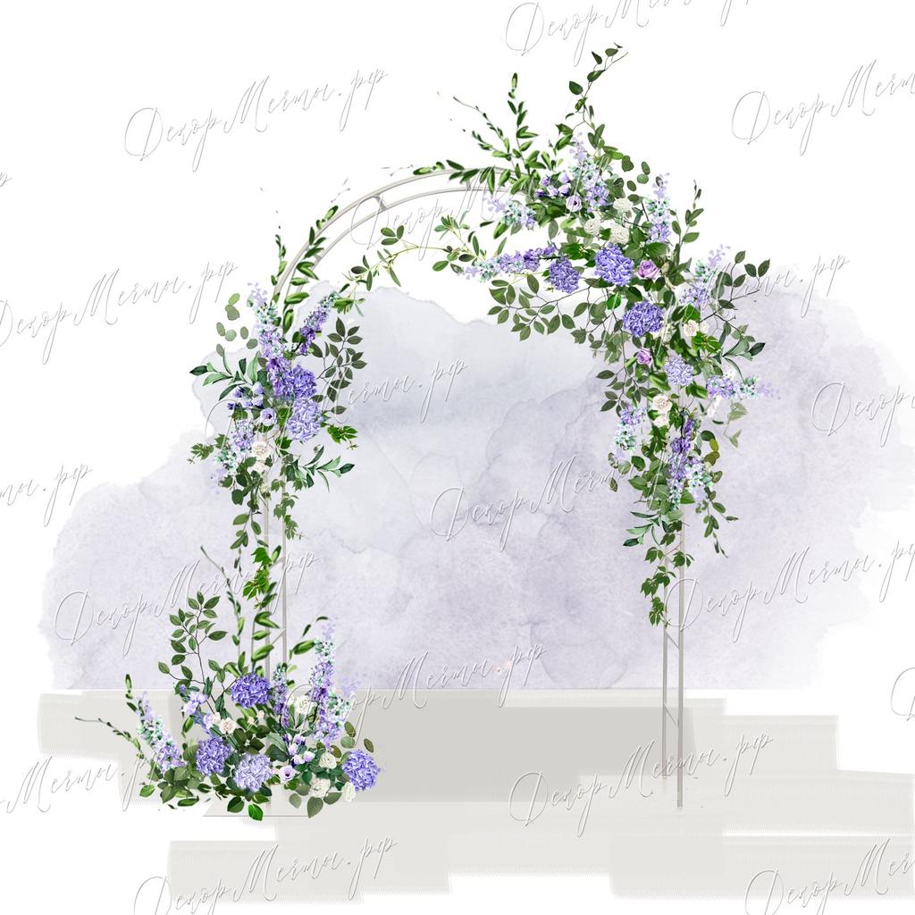 АРКА ОВАЛЬНАЯ №4 лаванда
