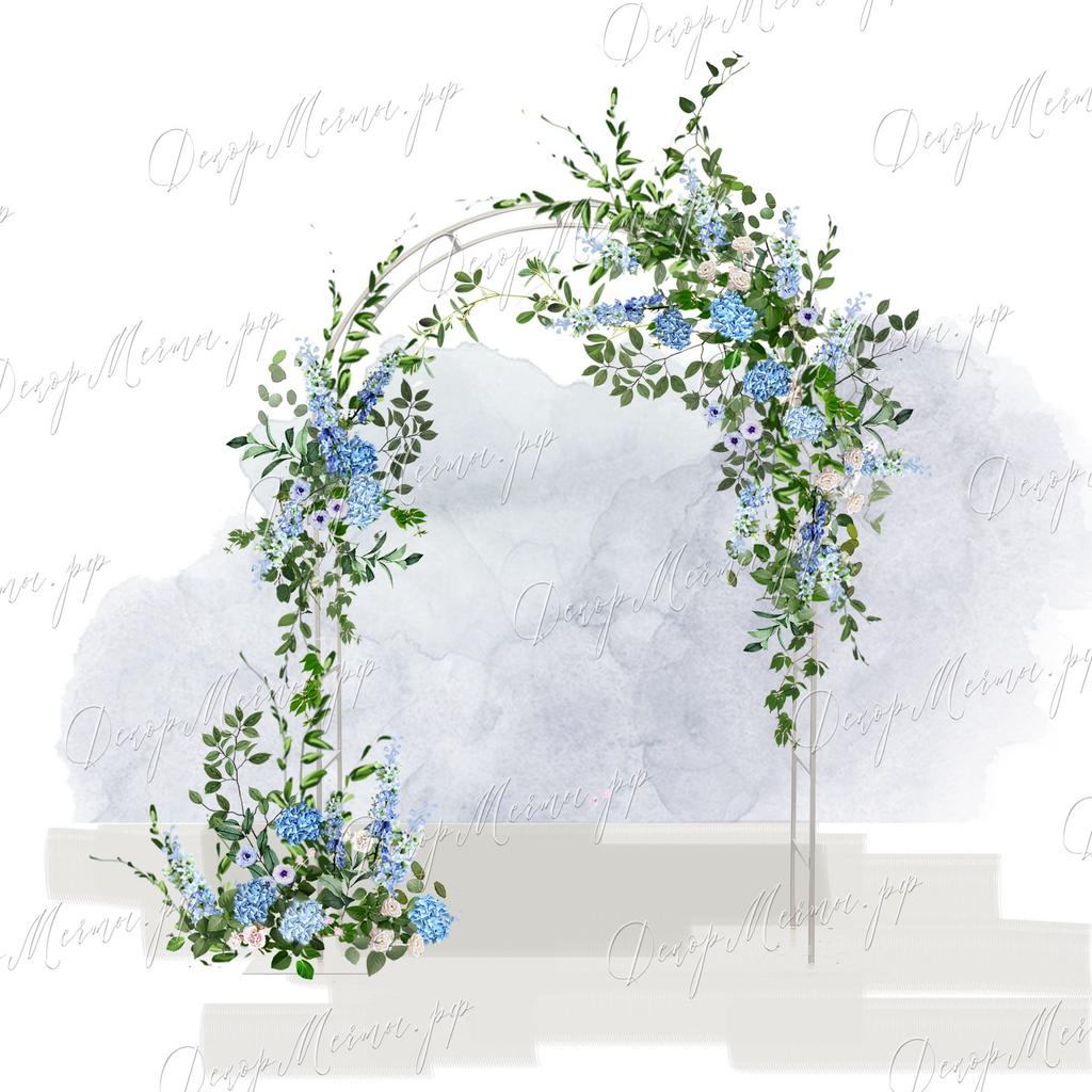 АРКА ОВАЛЬНАЯ №4 голубая