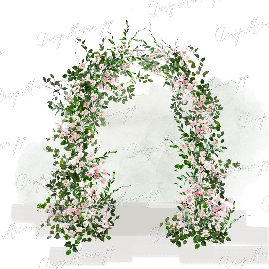 АРКА ОВАЛЬНАЯ №5 розовая