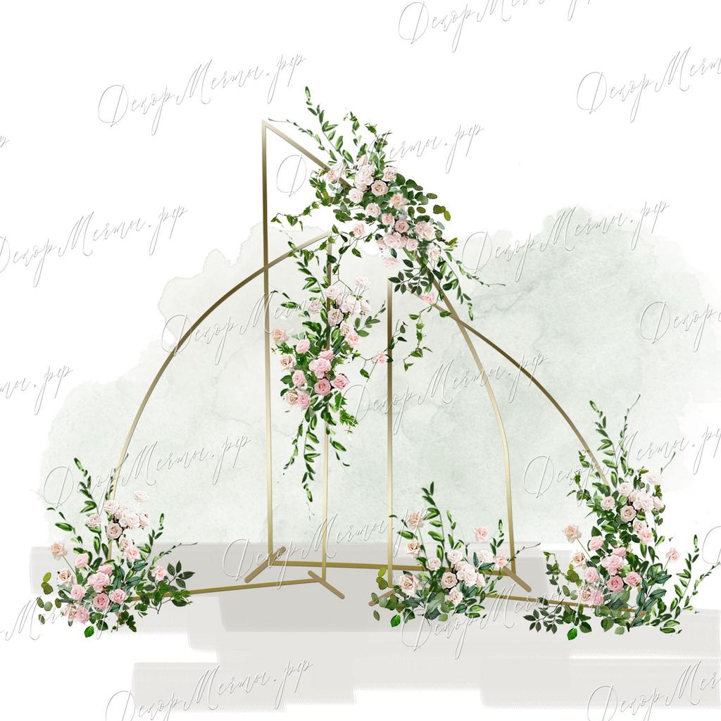 АРКА ПАРУСА розовая