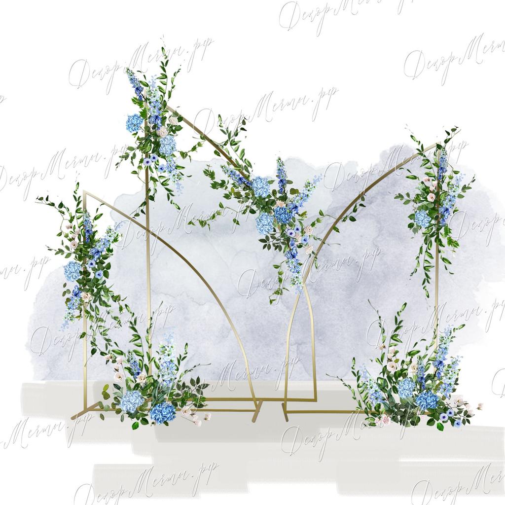 АРКА ПАРУСА голубая