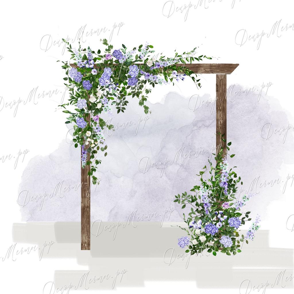 ПРЯМОУГОЛЬНАЯ АРКА лаванда
