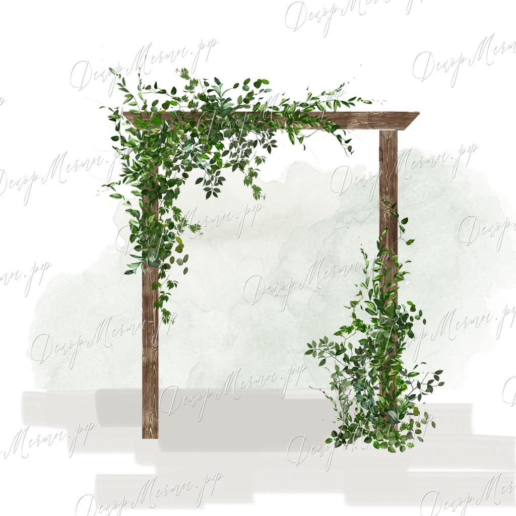 ПРЯМОУГОЛЬНАЯ АРКА зелень