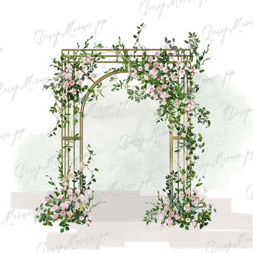 АРКА ПОРТАЛ розовая