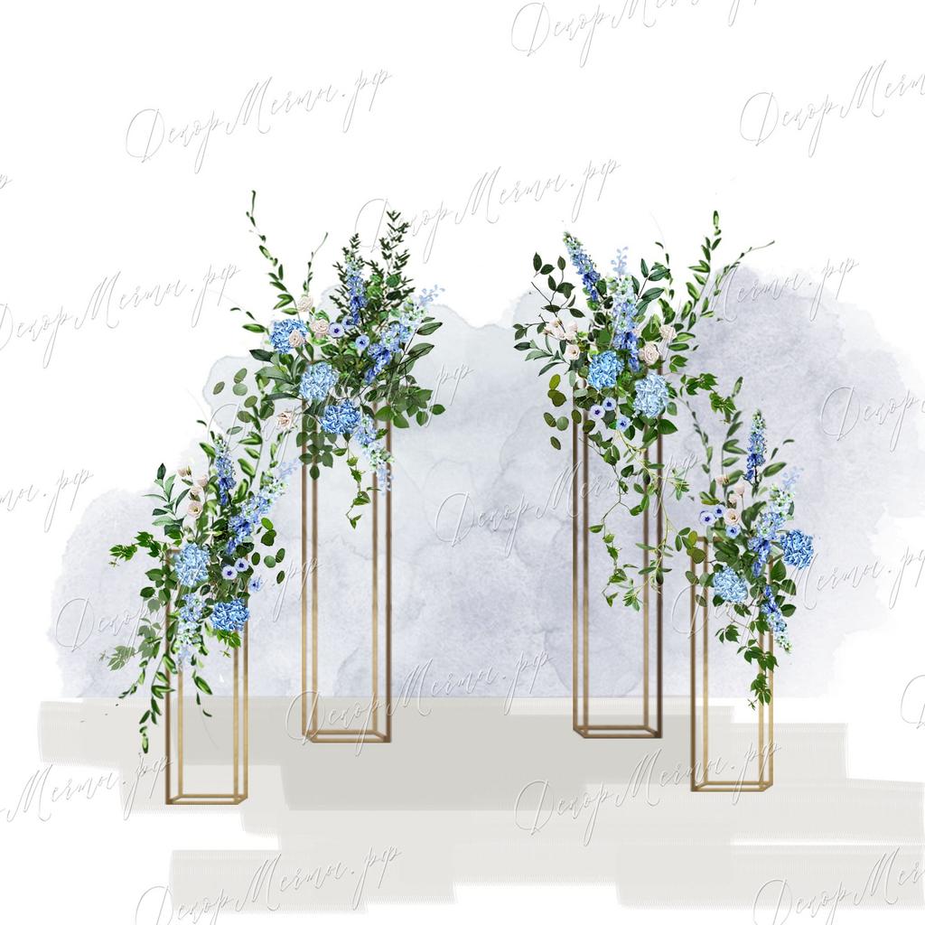 АРКА ГЕОМЕТРИЯ вар. 1 голубая