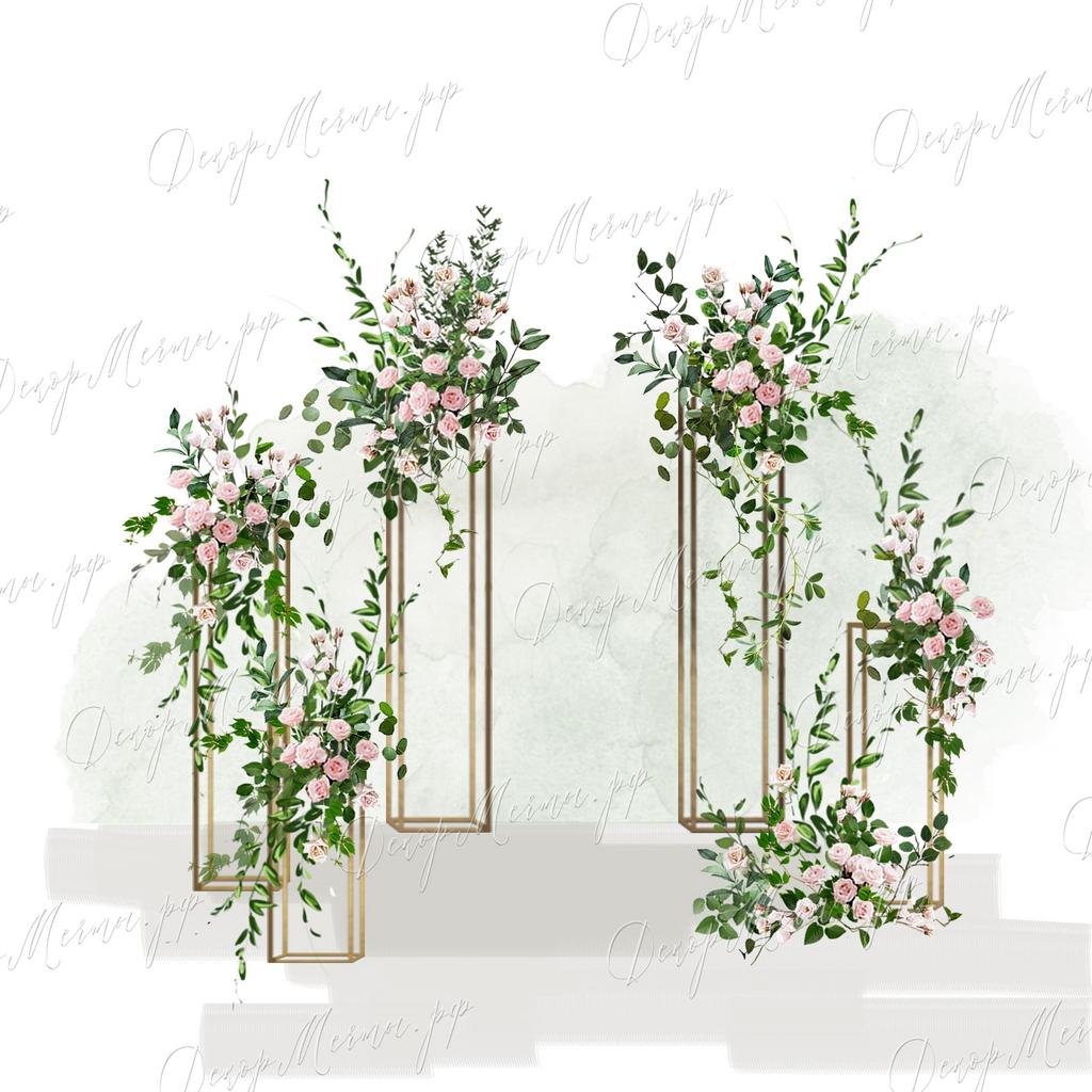 АРКА ГЕОМЕТРИЯ вар. 2 розовая