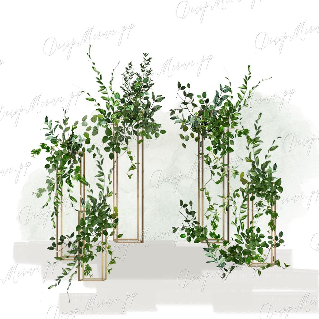 АРКА ГЕОМЕТРИЯ вар. 2 зелень