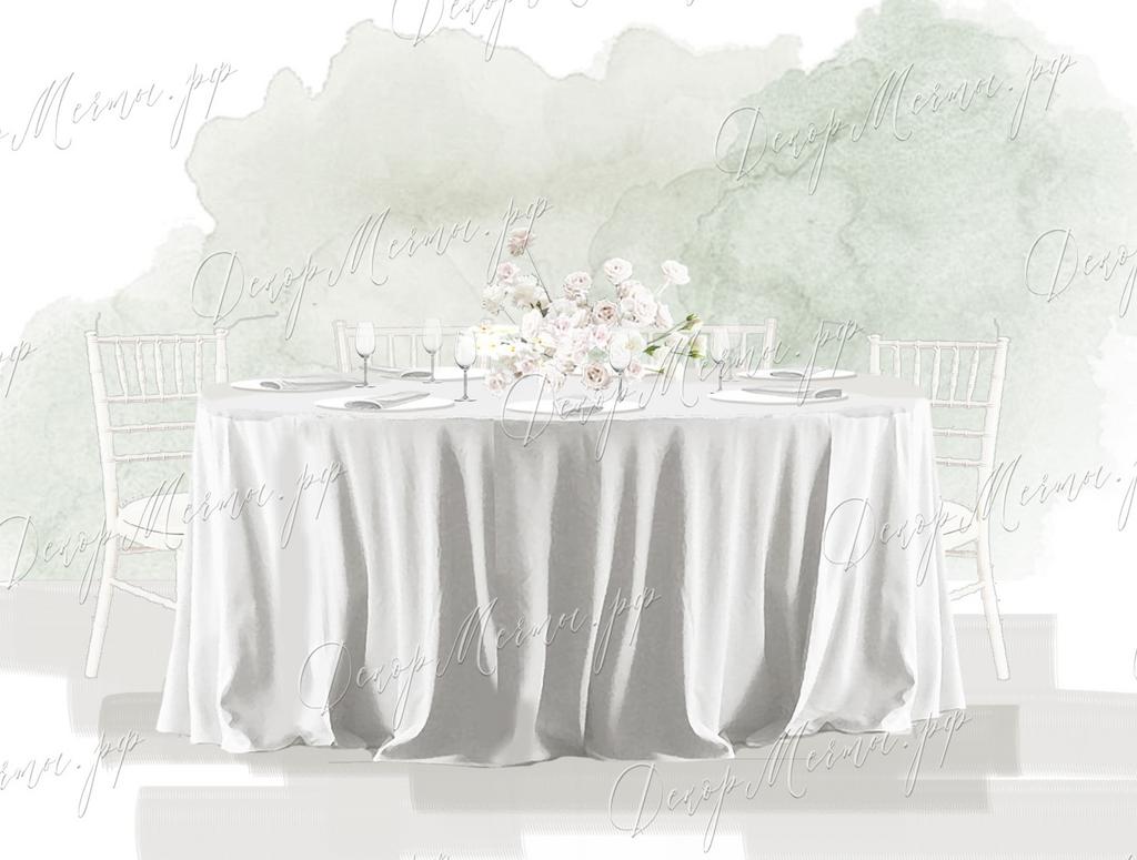 НИЗКАЯ КОМПОЗИЦИЯ белоснежная