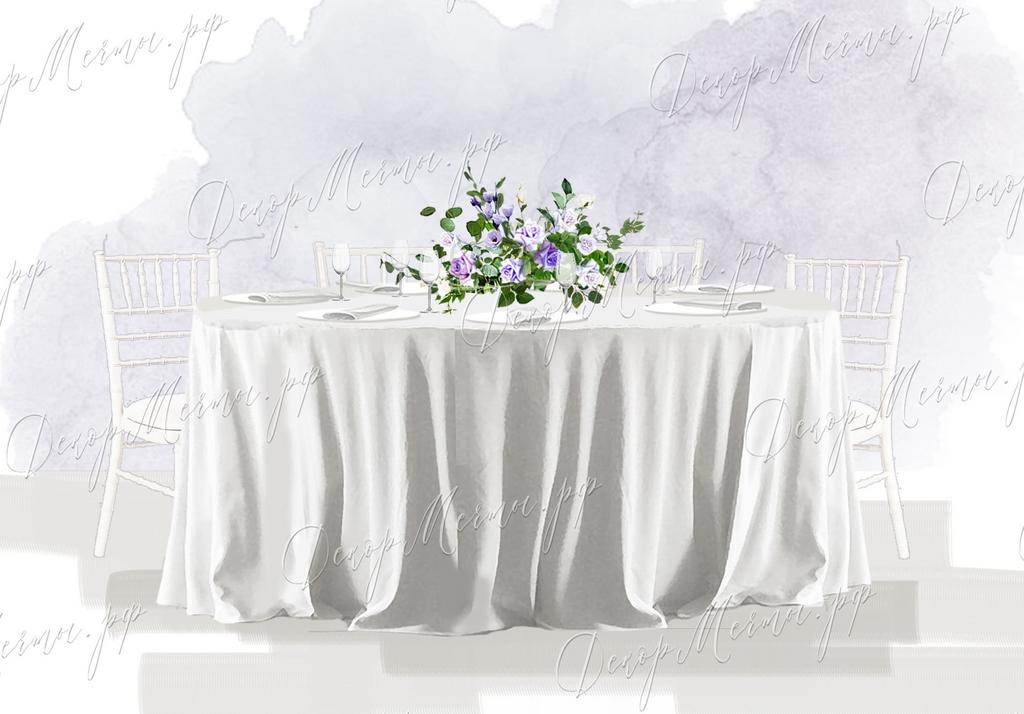 НИЗКАЯ КОМПОЗИЦИЯ лаванда