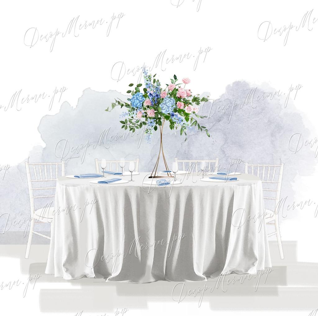 ВЫСОКАЯ КОМПОЗИЦИЯ акварель