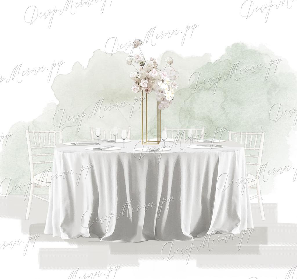 ВЫСОКАЯ КОМПОЗИЦИЯ белоснежная классика