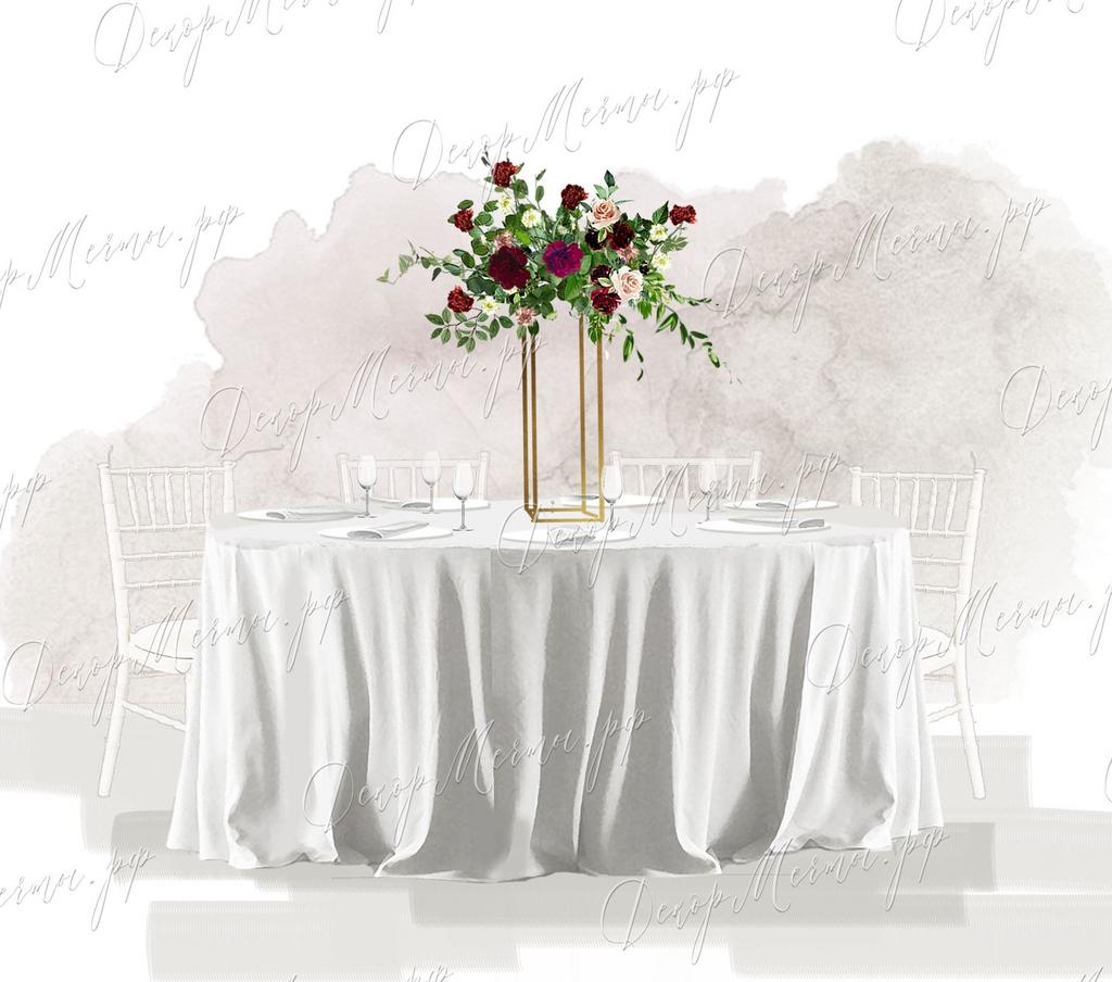 ВЫСОКАЯ КОМПОЗИЦИЯ бордо