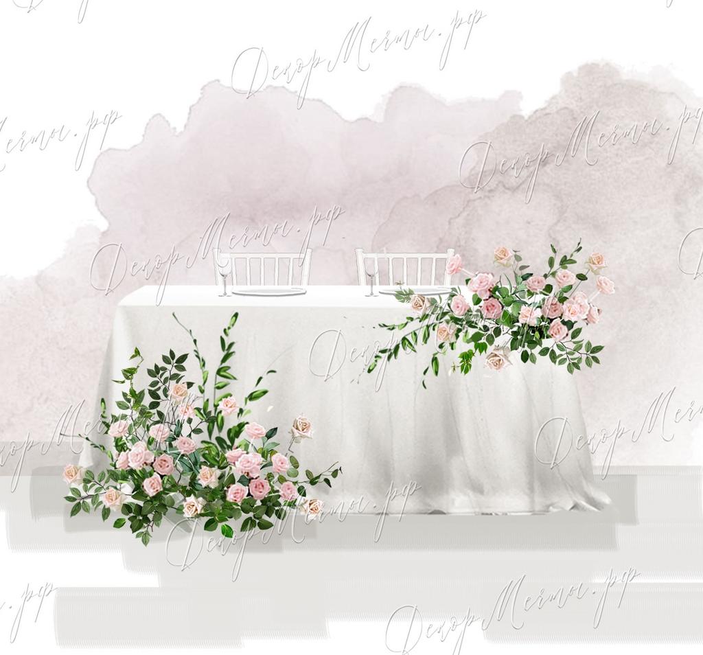 ПРЕЗИДИУМ асимметричные композиции розовые