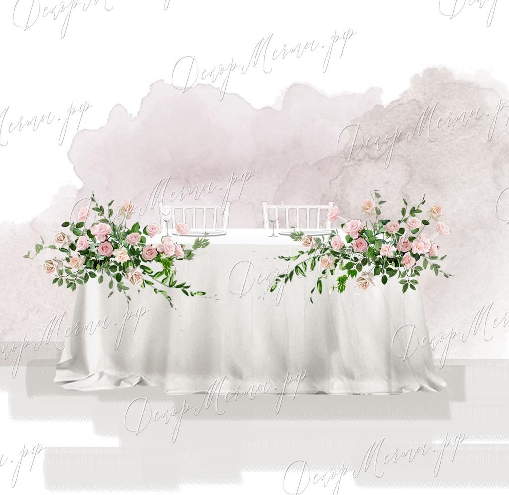 ПРЕЗИДИУМ симметричные композиции розовые