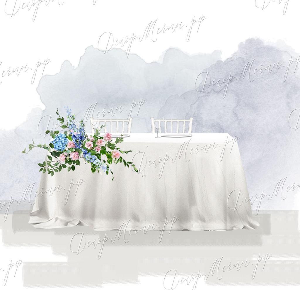 ПРЕЗИДИУМ с одной акварельной композицией