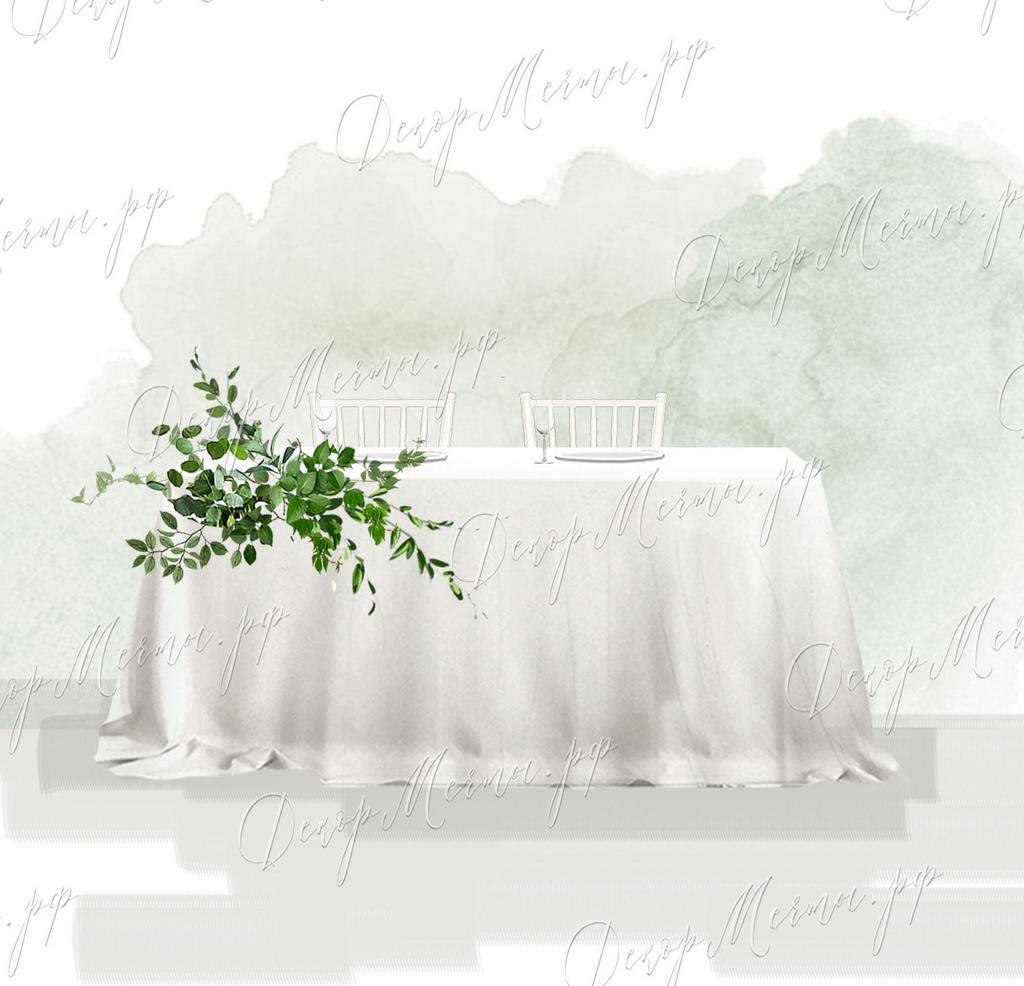 ПРЕЗИДИУМ с одной зеленой композицией