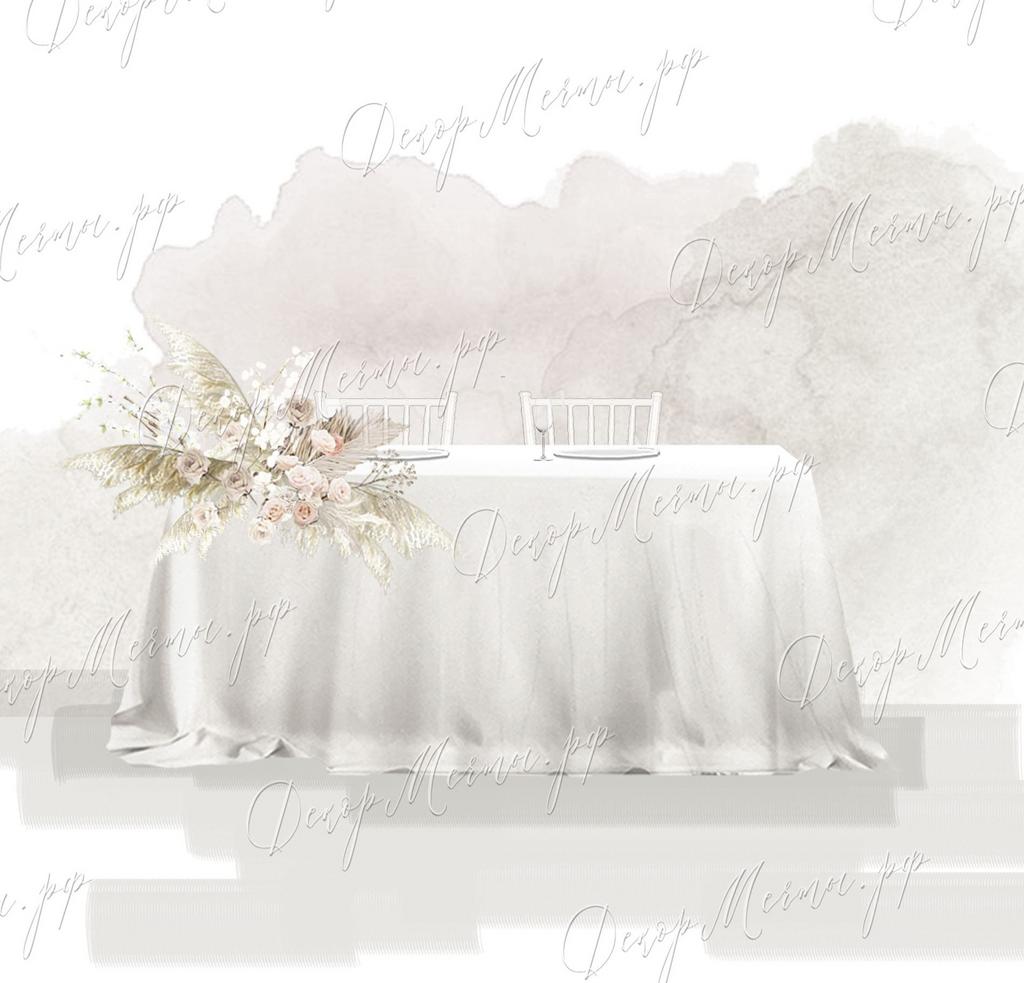 ПРЕЗИДИУМ с одной композицией бохо