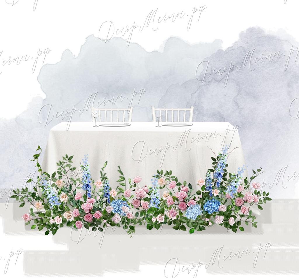 ПРЕЗИДИУМ с напольной композицией акварель