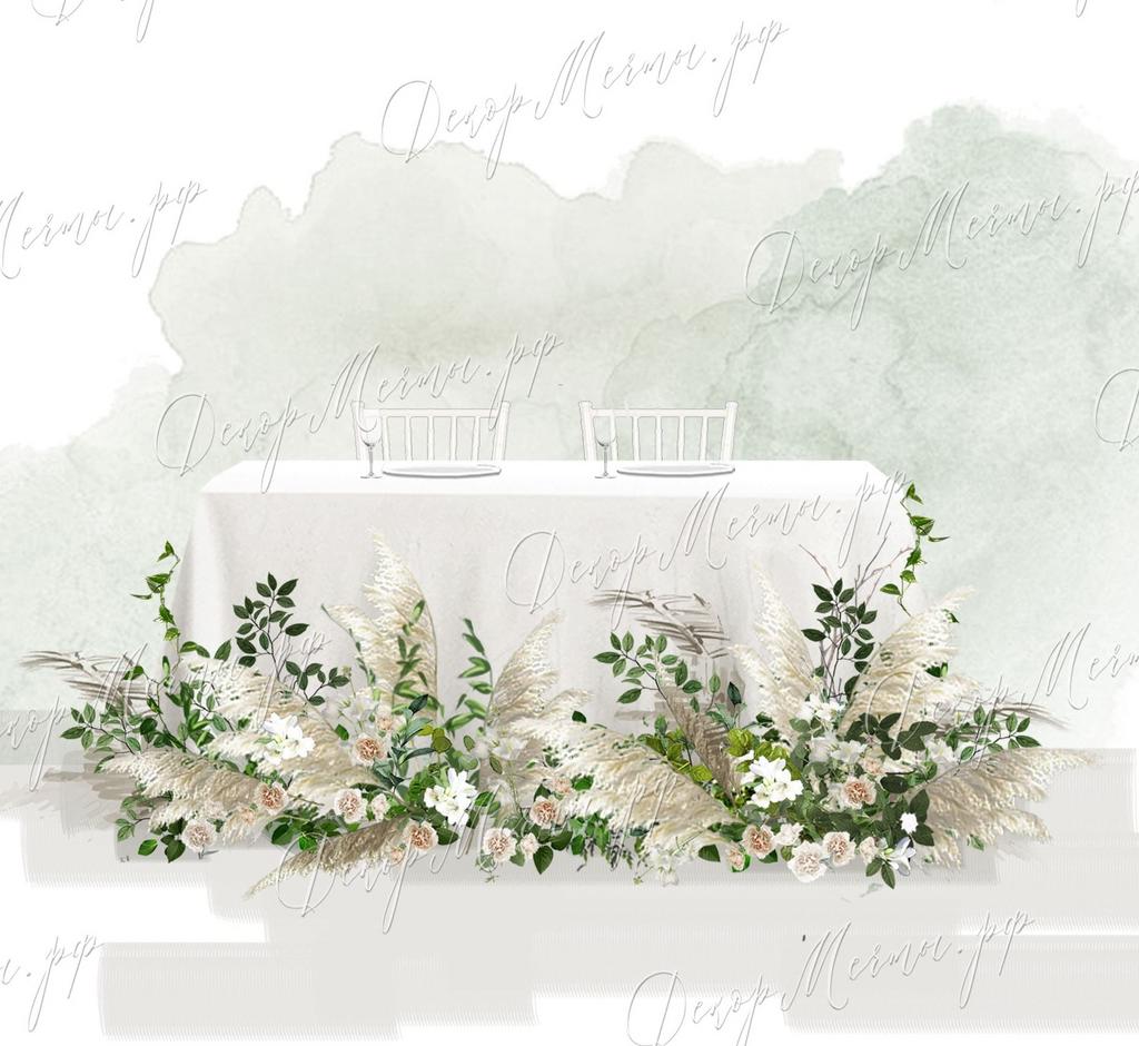 ПРЕЗИДИУМ с напольной композицией бохо и зелень