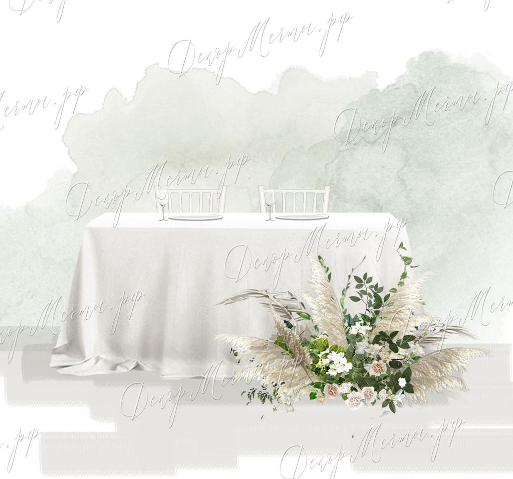 ПРЕЗИДИУМ с напольной композицией бохо и зелень