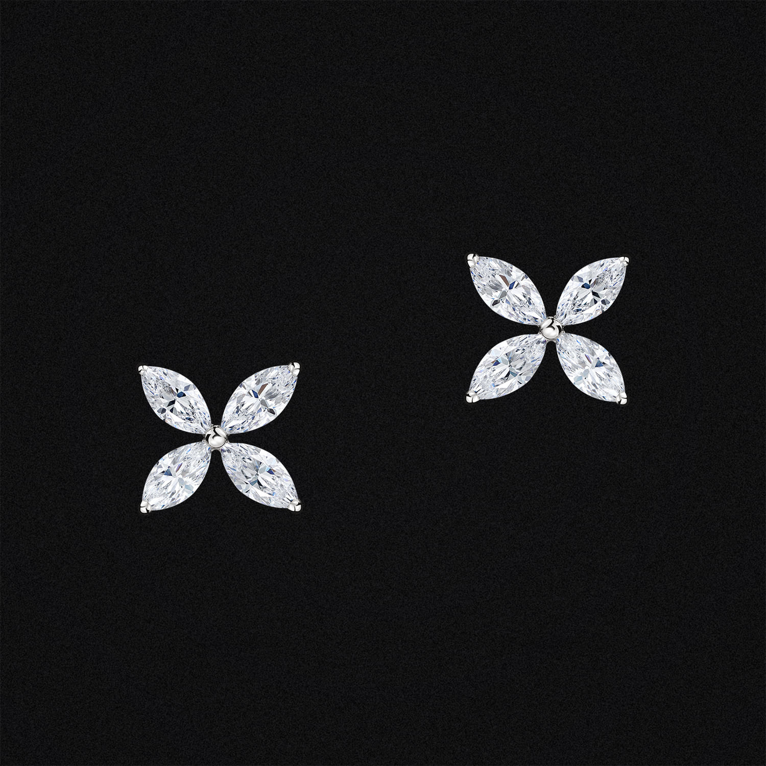 Diamond Earrings Butterflies