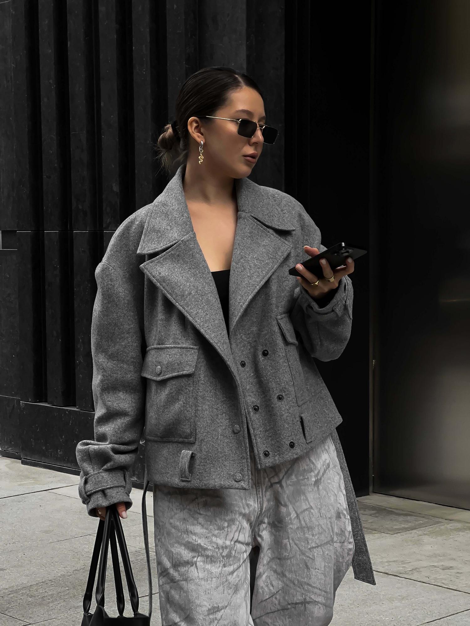 Косуха пальтовая Grey