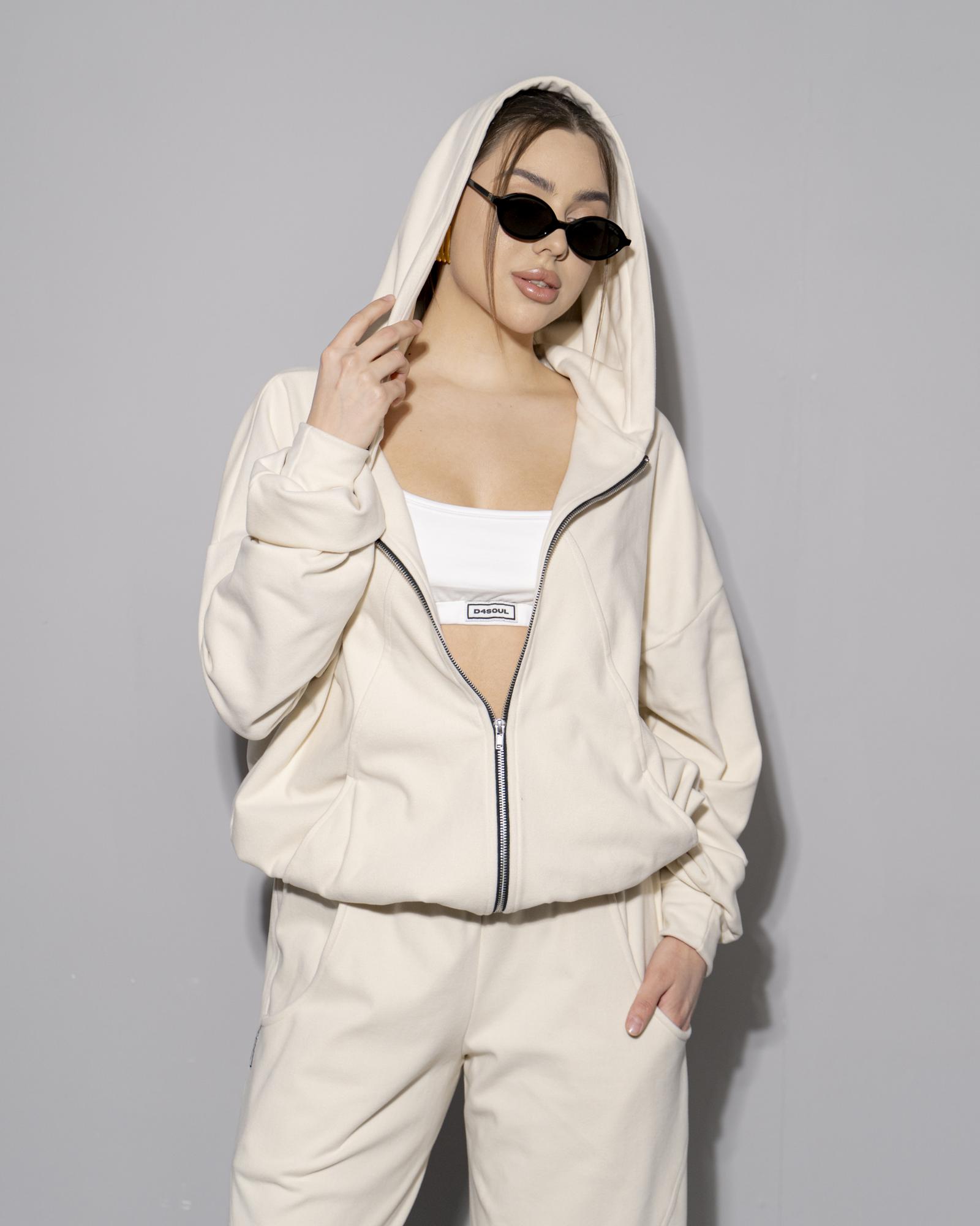 Худи NEW фланель ivory