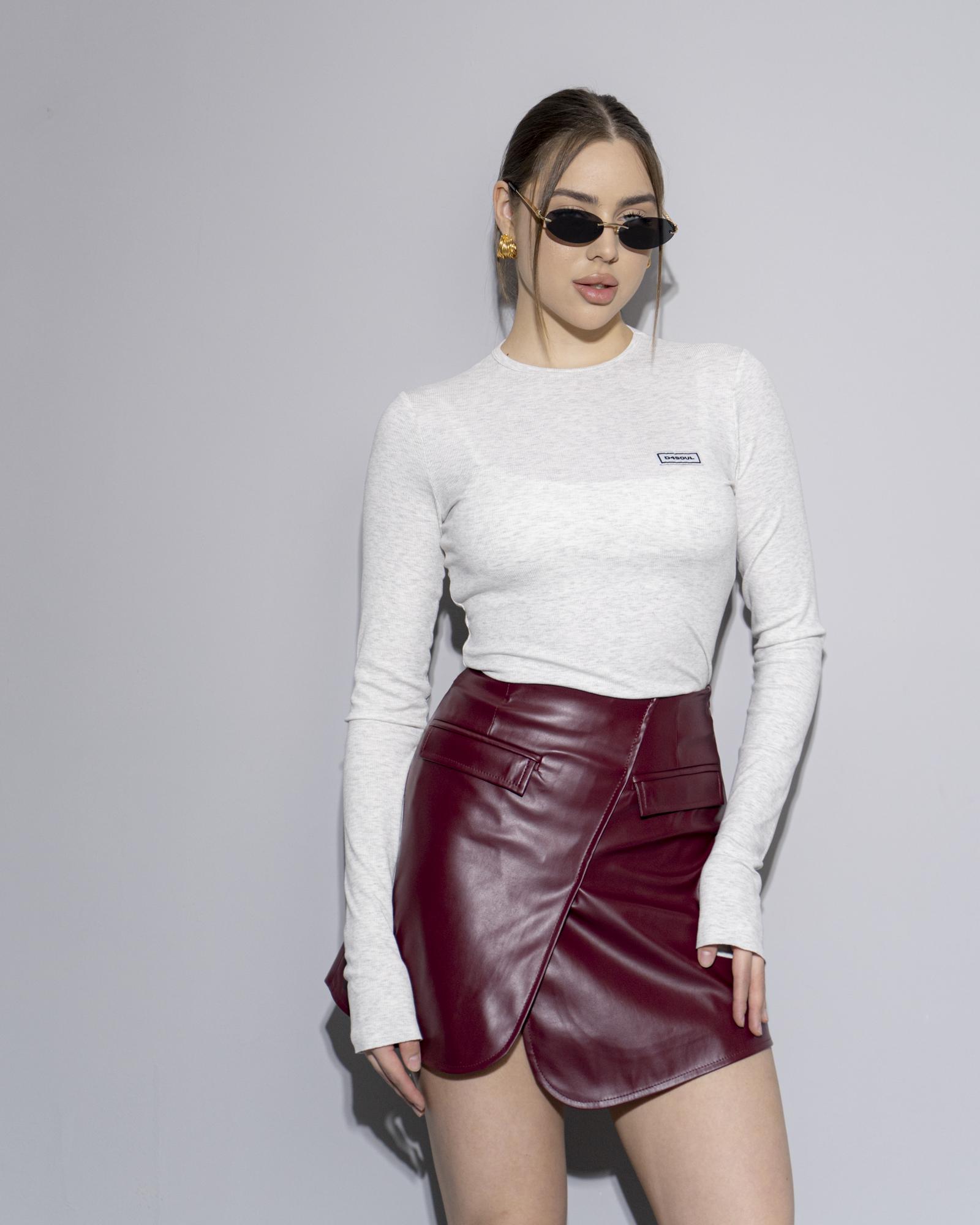 Юбка Burgundy э/кожа