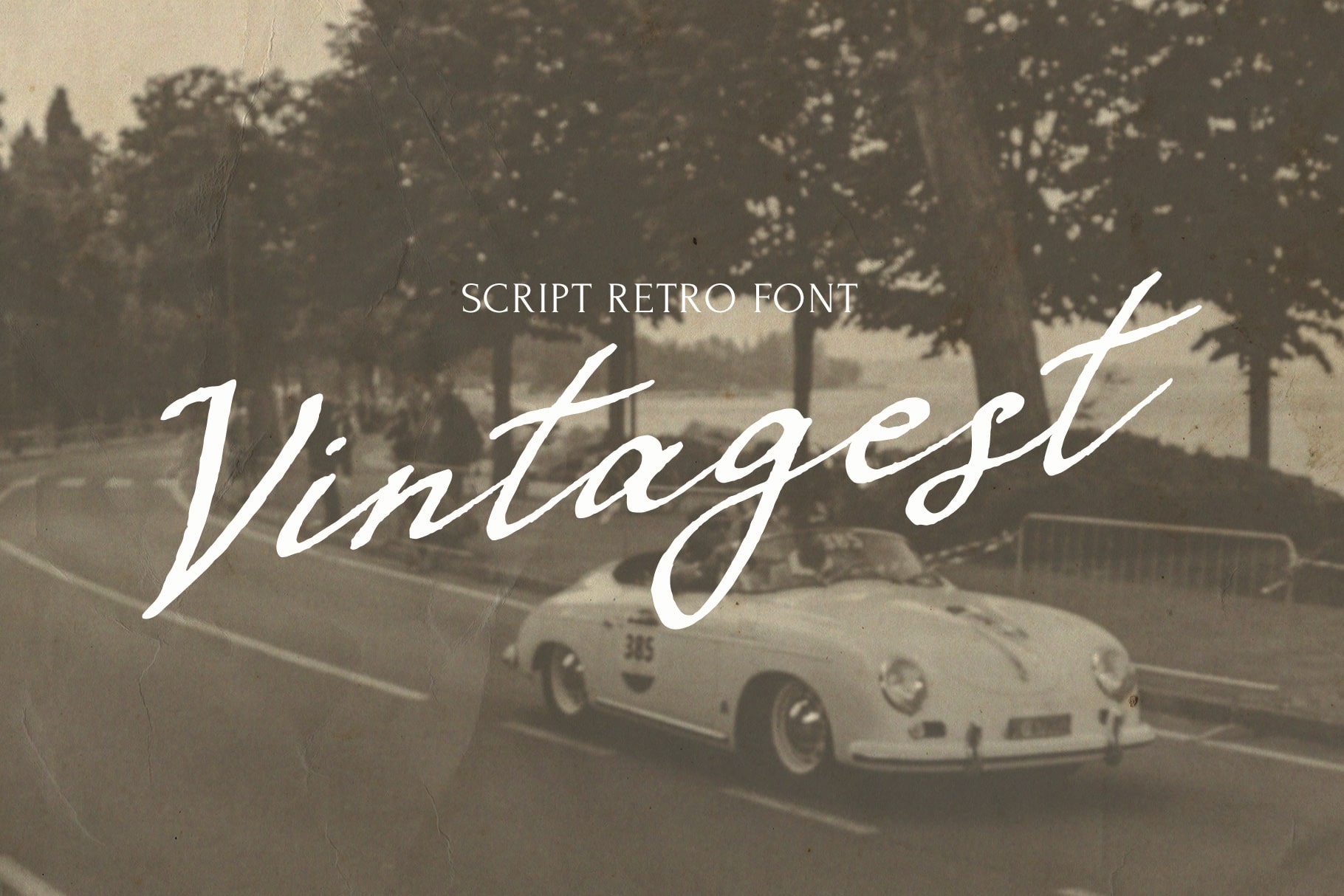 VINTAGEST retro script handwriting font signature typeface