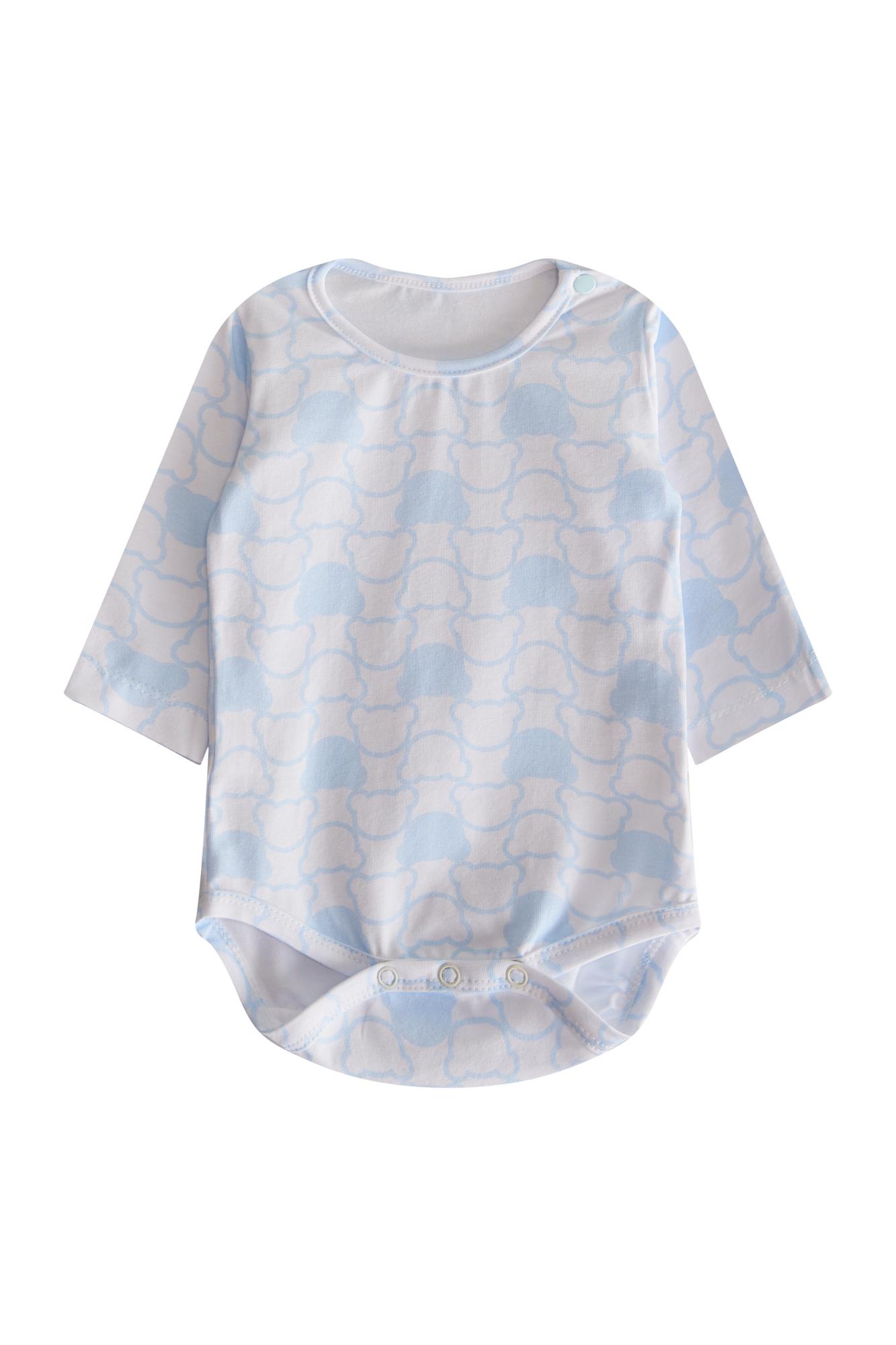 Боди-лонгслив «Тедди», голубой