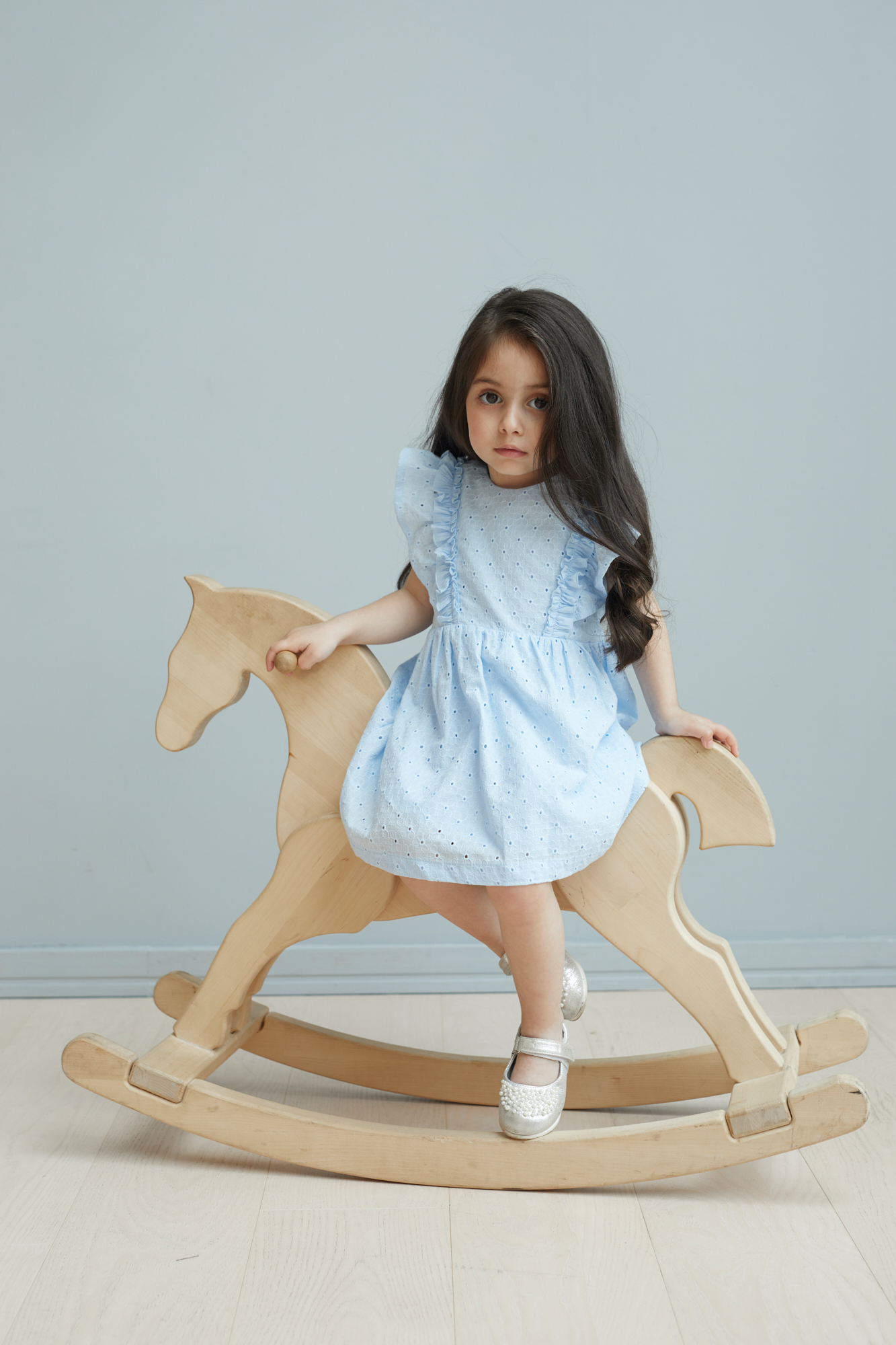 Платье, голубое