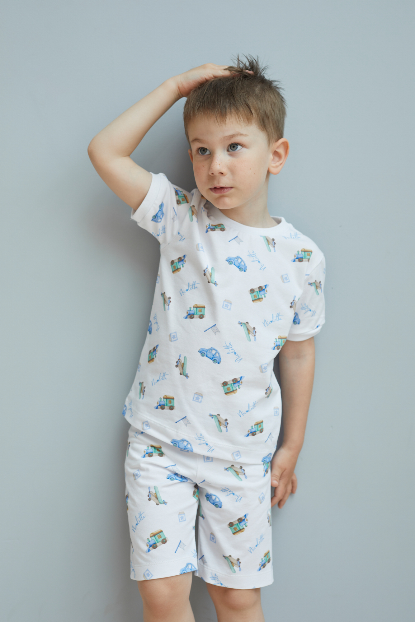 Пижама «Машинки» (футболка и шорты)
