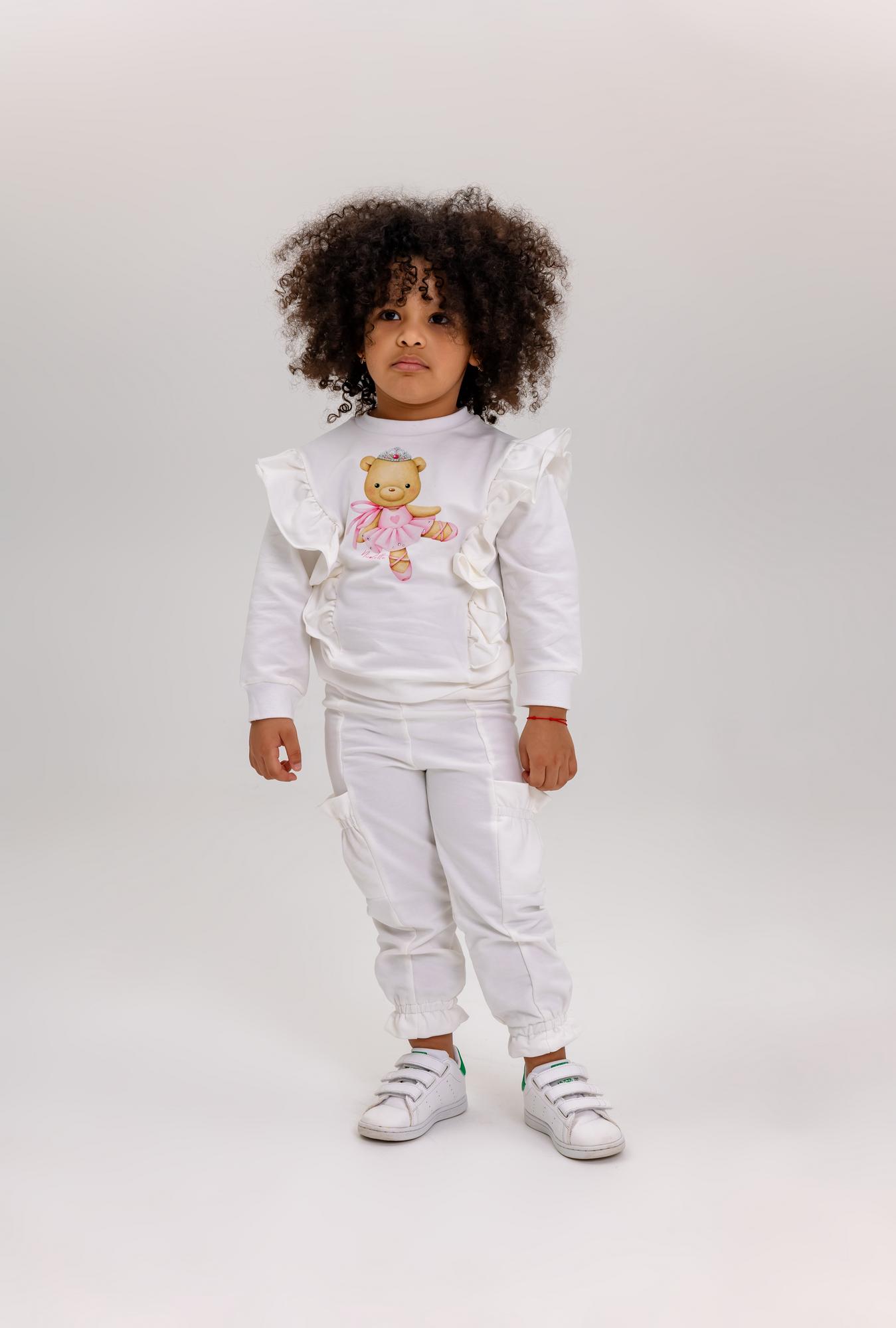 Джоггеры с карманами, белые