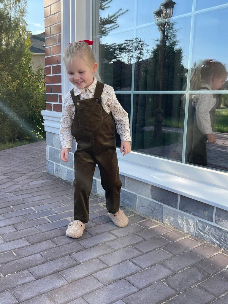 Полукомбинезон вельветовые "Хаки"