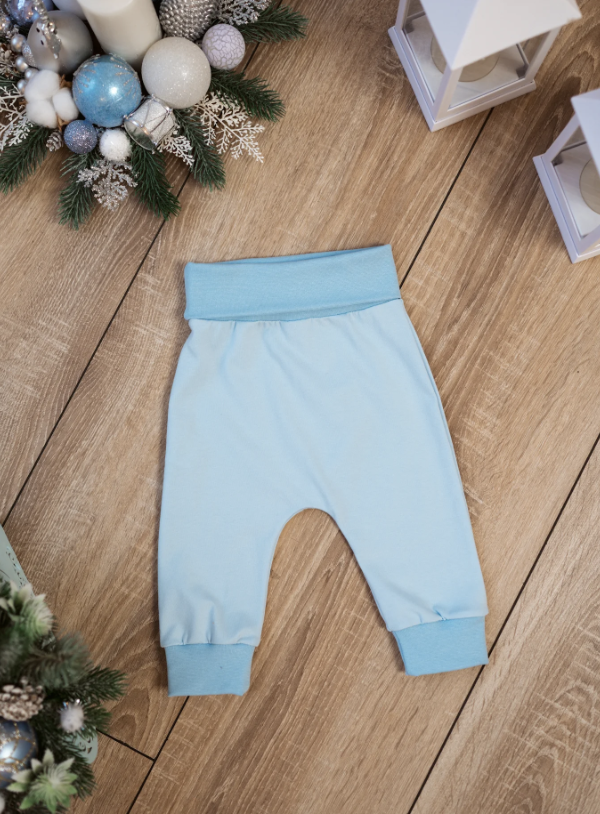 Джоггеры голубые