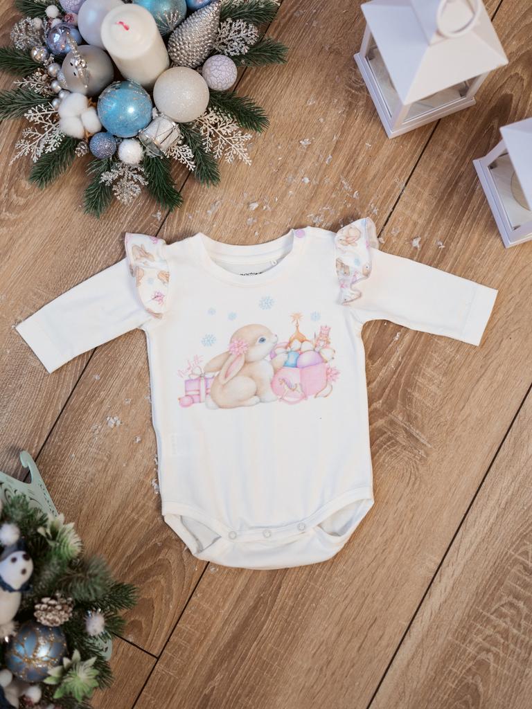 Боди-лонгслив «Зайчик», с крылышками