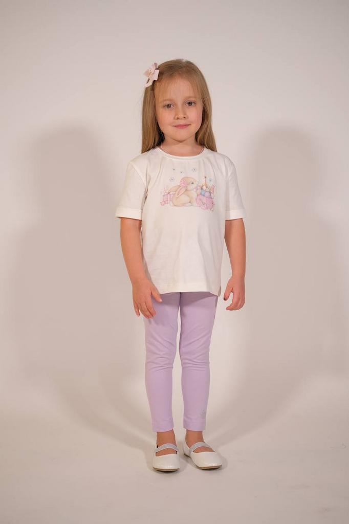 Футболка «Зайчик», белая