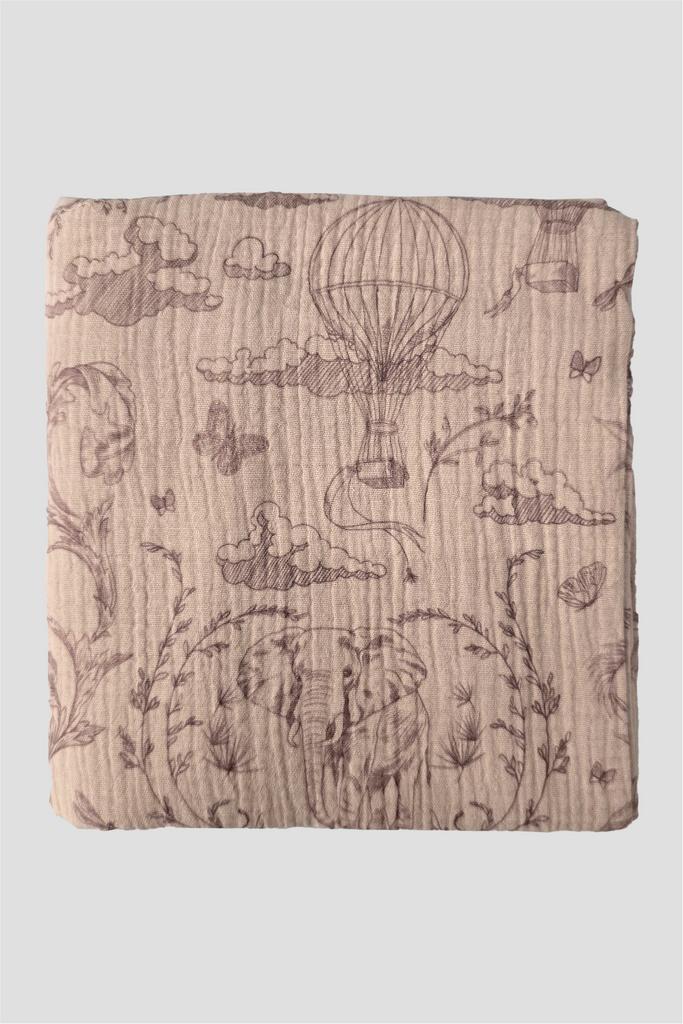 Муслиновая пеленка «Джунгли», капучино